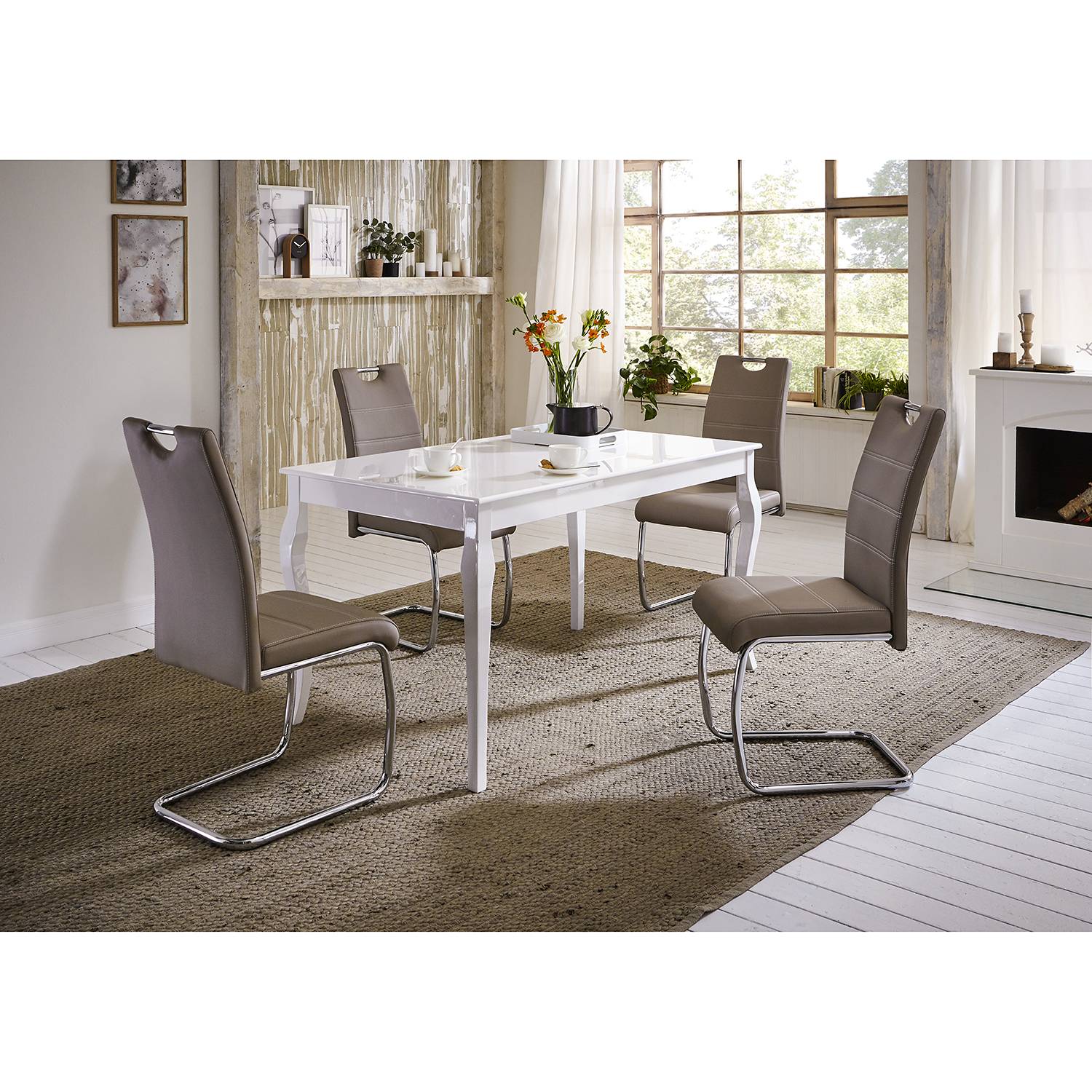 home24 Freischwinger La Paz 2er-Set 43 x 98 x 59cm Braun/Latte Macchiato home24 Freischwinger La Paz 2er-Set 43 x 98 x 59cm Braun/Latte Macchiato von home24