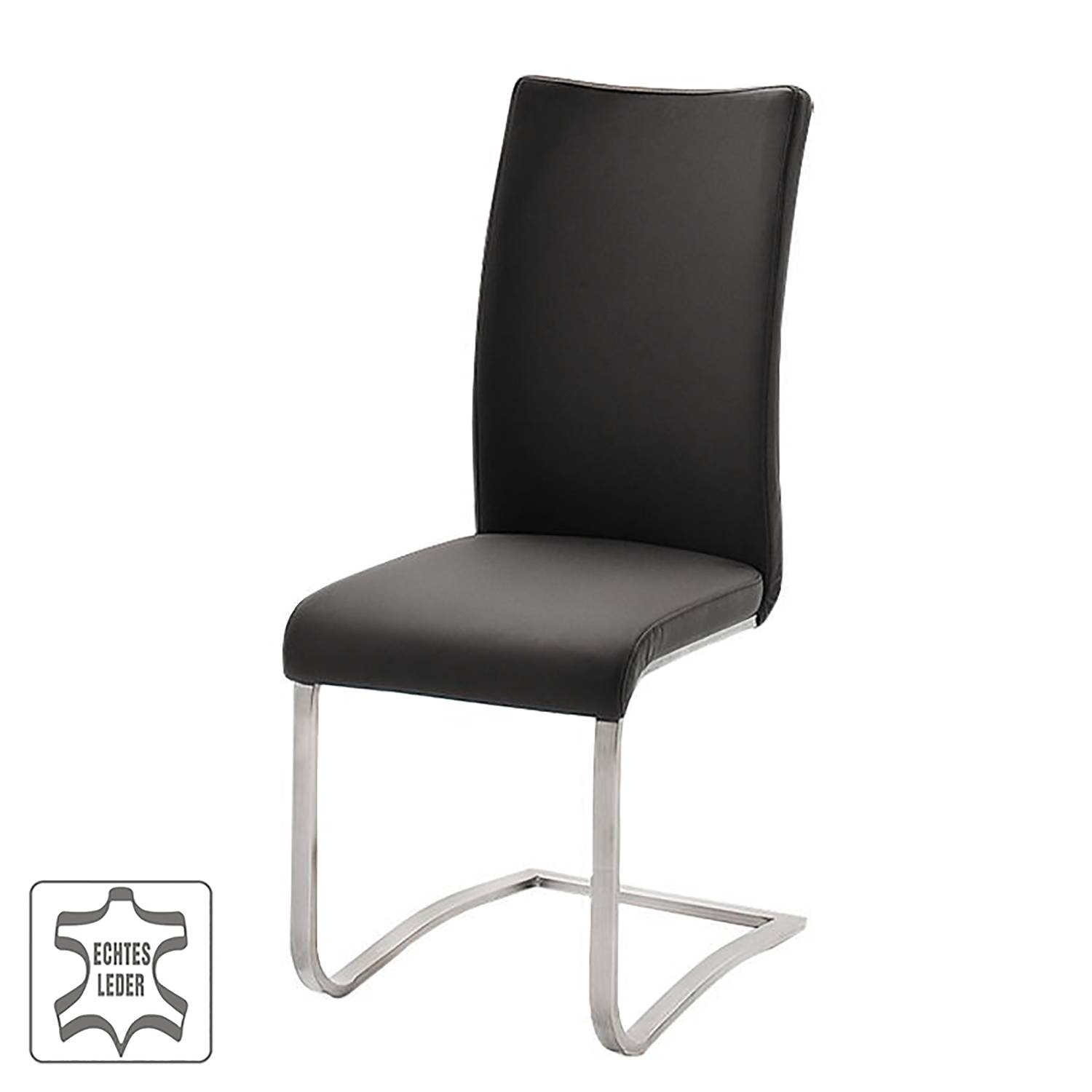 home24 Freischwinger Marco 43 x 103 x 52cm 2er Set Echtleder Gyda: Schwarz Schwarz home24 Freischwinger Marco 43 x 103 x 52cm 2er Set Echtleder Gyda: Schwarz Schwarz von home24