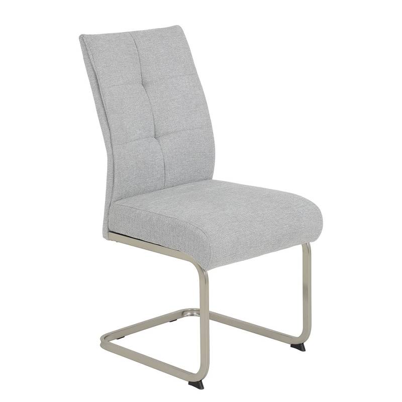 home24 Freischwinger Melans 2er-Set 50 x 99 x 66cm Grau/Hellgrau von home24
