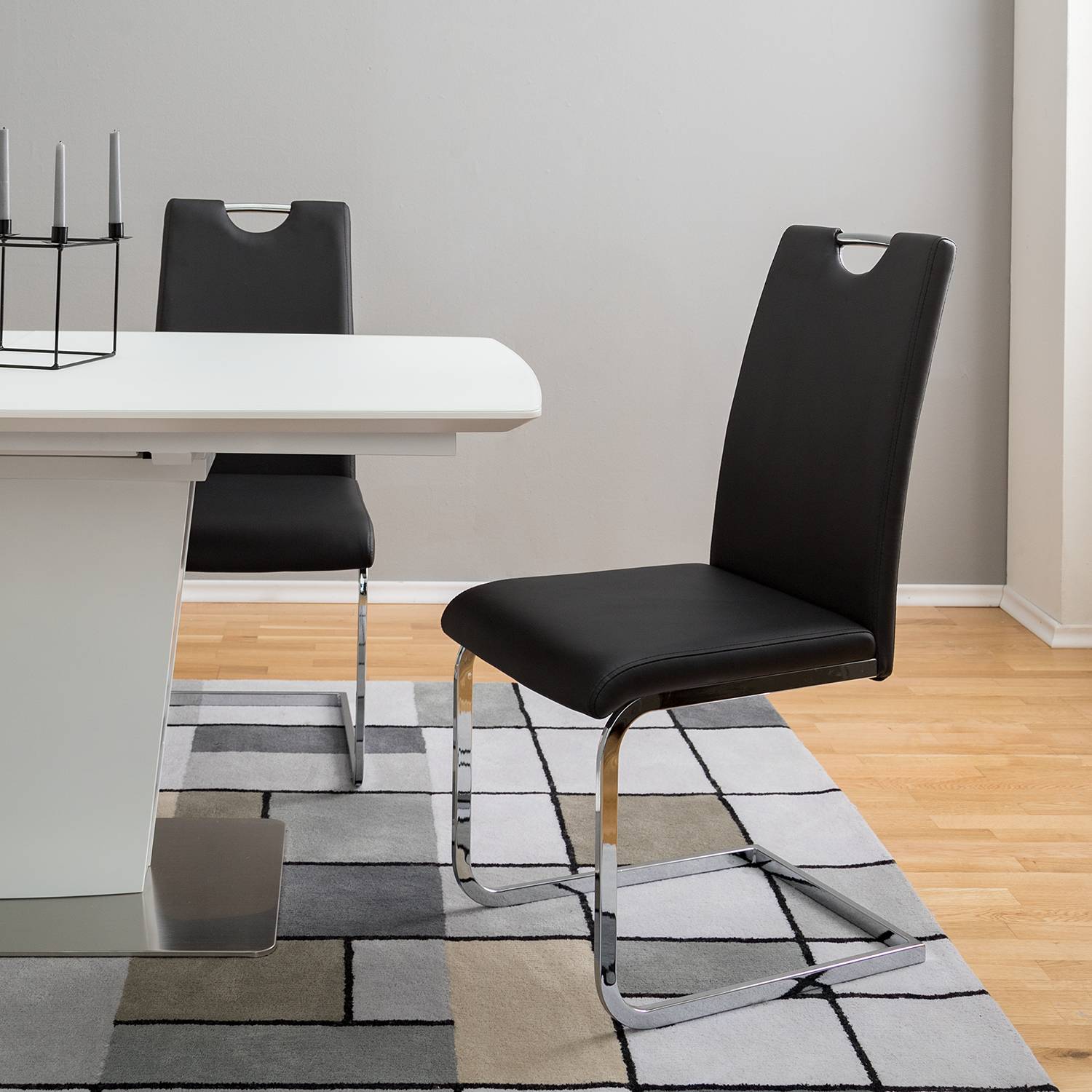home24 Freischwinger Pasala 44 x 97 x 61cm 2er Set Schwarz/Schwarz home24 Freischwinger Pasala 44 x 97 x 61cm 2er Set Schwarz/Schwarz von home24