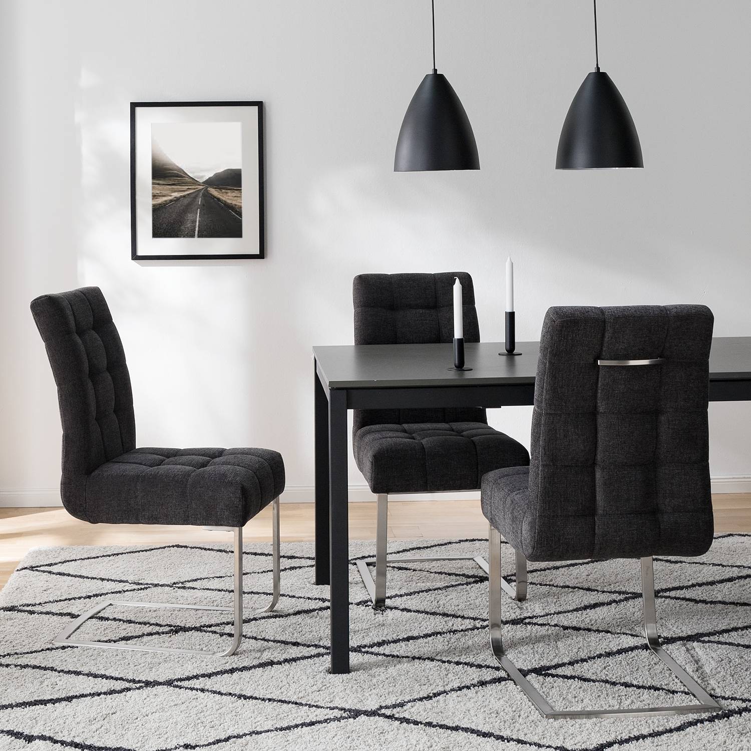 home24 Freischwinger Stawley 2er Set Typ A 48 x 96 x 64cm Grau/Dunkelgrau home24 Freischwinger Stawley 2er Set Typ A 48 x 96 x 64cm Grau/Dunkelgrau von home24