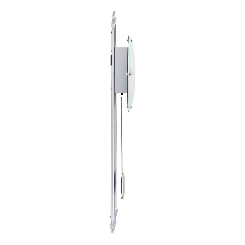 home24 Funk-Pendeluhr Astas Metallgehäuse 23 x 65 x 7cm Multicolor/Silber von home24