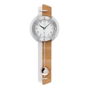 home24 Funk-Pendeluhr Maule Metalloberfläche 24 x 70 x 7cm Multicolor/Weiß/Braun von home24