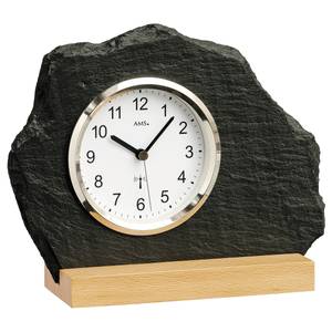 home24 Funk-Uhr Angol Schiefer 21 x 17 x 6cm Multicolor/Beige von home24