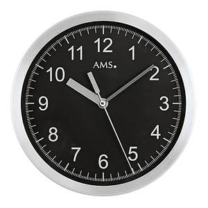 home24 Funk-Wanduhr Coreo Metallgehäuse 20 x 20 x 4cm Silber/Schwarz von home24