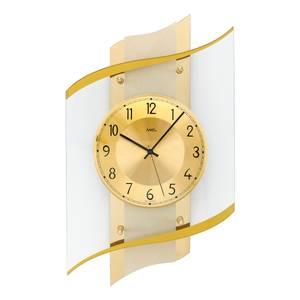 home24 Funk-Wanduhr Poyo Metalloberfläche 48 x 29 x 8cm Multicolor/Gold von home24