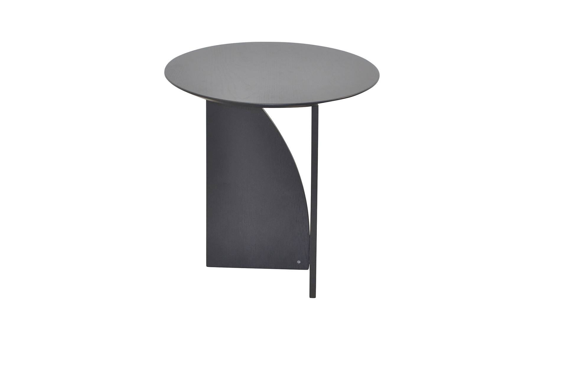 home24 Furnierter Beistelltisch Rebrebti Ø 50cm Schwarz/Eiche Schwarz home24 Furnierter Beistelltisch Rebrebti Ø 50cm Schwarz/Eiche Schwarz von home24