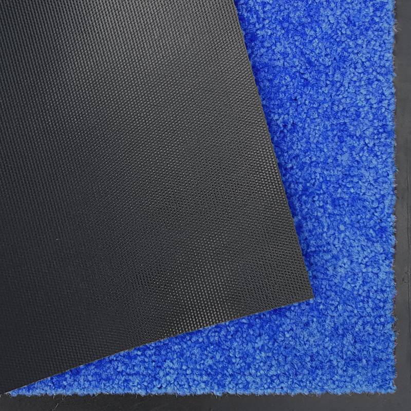 home24 Fuß- & Sauberlaufmatte Wash and Clean 120 x 180cm Blau/Blau von home24