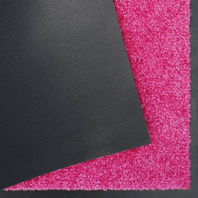 home24 Fuß- & Sauberlaufmatte Wash and Clean 120 x 180cm Pink/Himbeere von home24