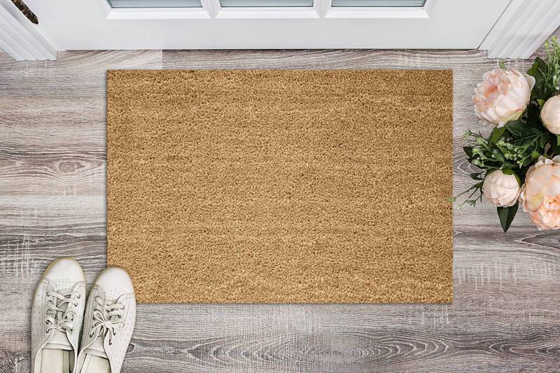 home24 Fußmatte Coco Style Natur 50 x 1 x 80cm Braun von home24
