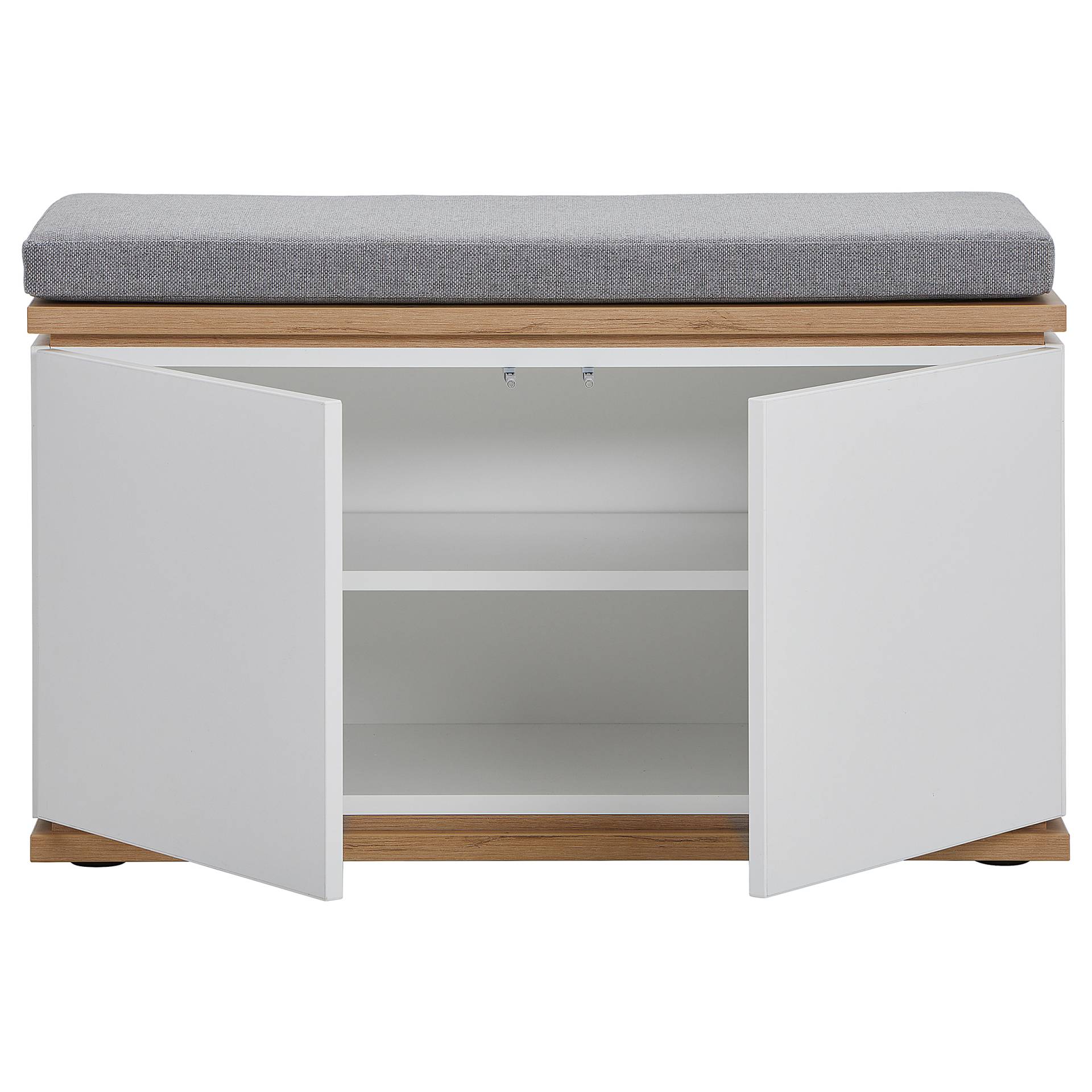 home24 Garderobenbank Weiß 85 x 52 x 38cm Polyester home24 Garderobenbank Weiß 85 x 52 x 38cm Polyester von home24