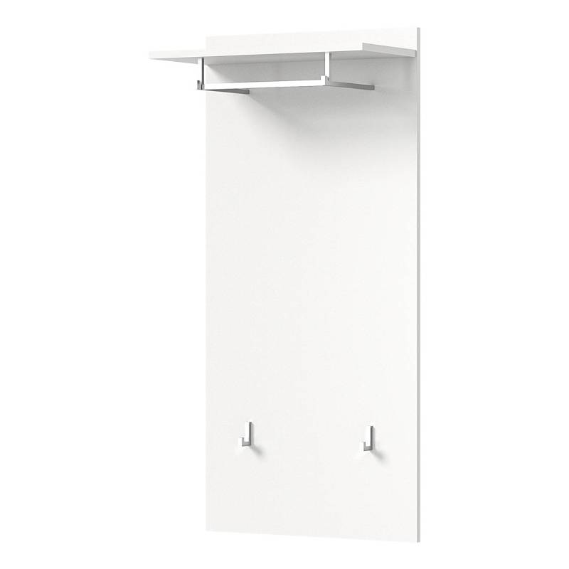 home24 Garderobenkombi 55 cm - Bank 55 x 191 x 37cm Weiß von home24