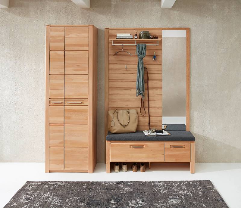 home24 Garderobenschrank 65 x 201 x 40cm Braun von home24
