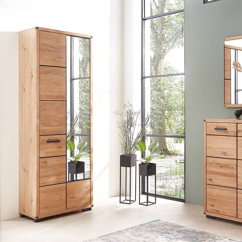 home24 Garderobenschrank 68 x 204 x 41cm Braun von home24