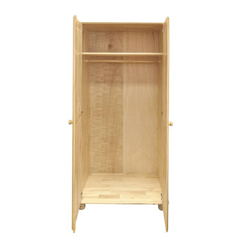 home24 Garderobenschrank I 82 x 170 x 52cm Braun/Beige von home24