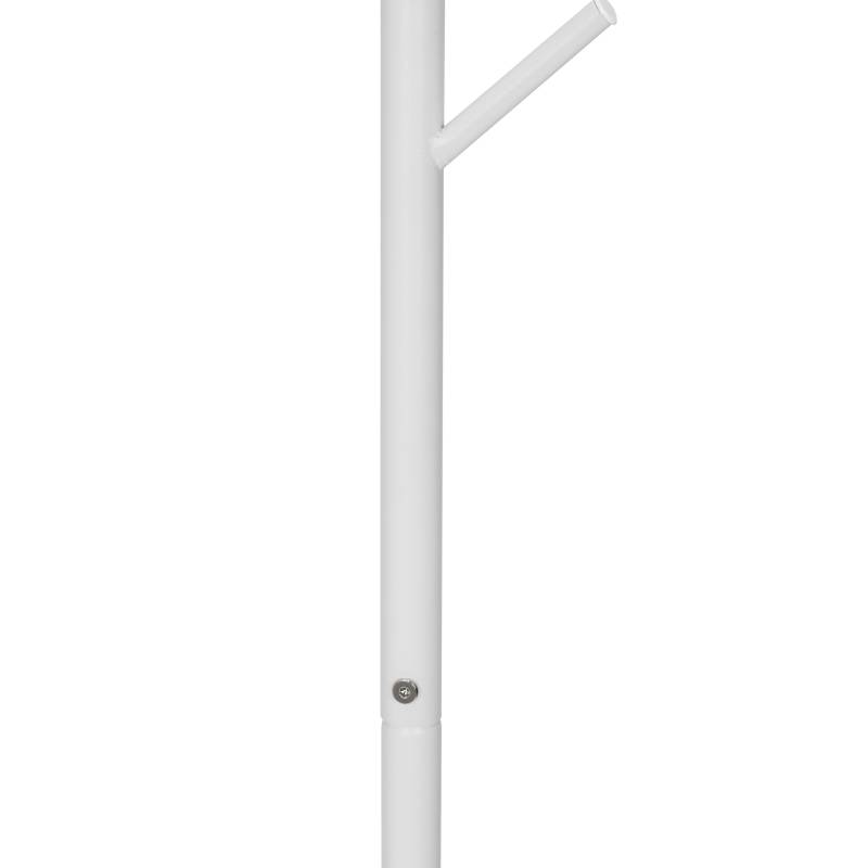 home24 Garderobenständer Sohare 26 x 176 x 26cm Weiß/Weiß von home24