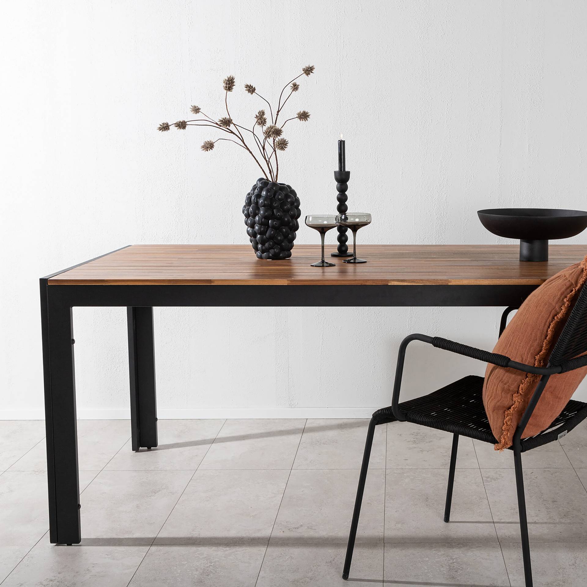 home24 Gartenesstisch Bois Material: Metall Metallart: Aluminium 90 x 75 x 205cm Beige/Braun/Schwarz home24 Gartenesstisch Bois Material: Metall Metallart: Aluminium 90 x 75 x 205cm Beige/Braun/Schwarz von home24