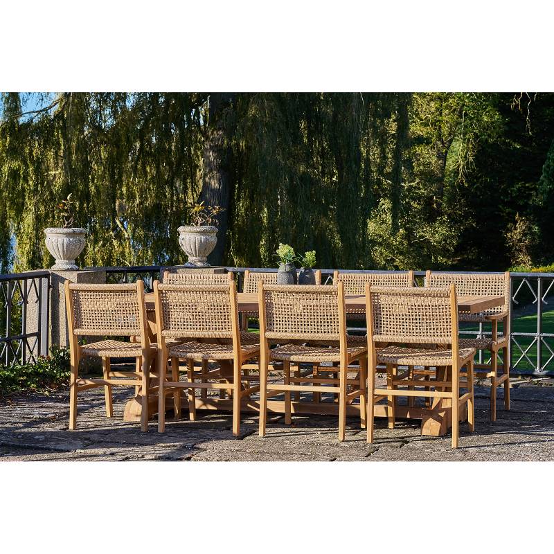 home24 Gartenstuhl Derby 2er-Set 50 x 90 x 56cm Braun von home24