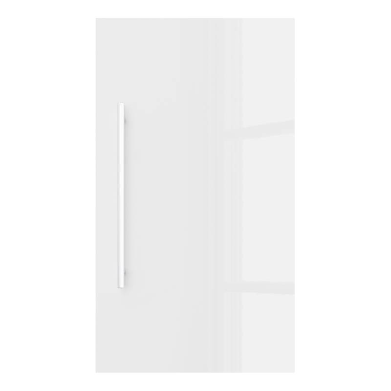 home24 Hängeschrank 1 Tür 35 x 62 x 17cm Weiß/Hochglanz Weiß von home24