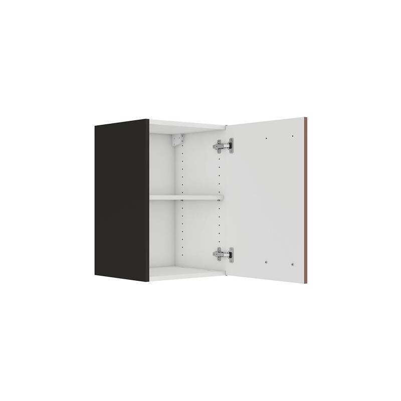 home24 Hängeschrank 40cm Rot/Rostrot/Anthrazit von home24