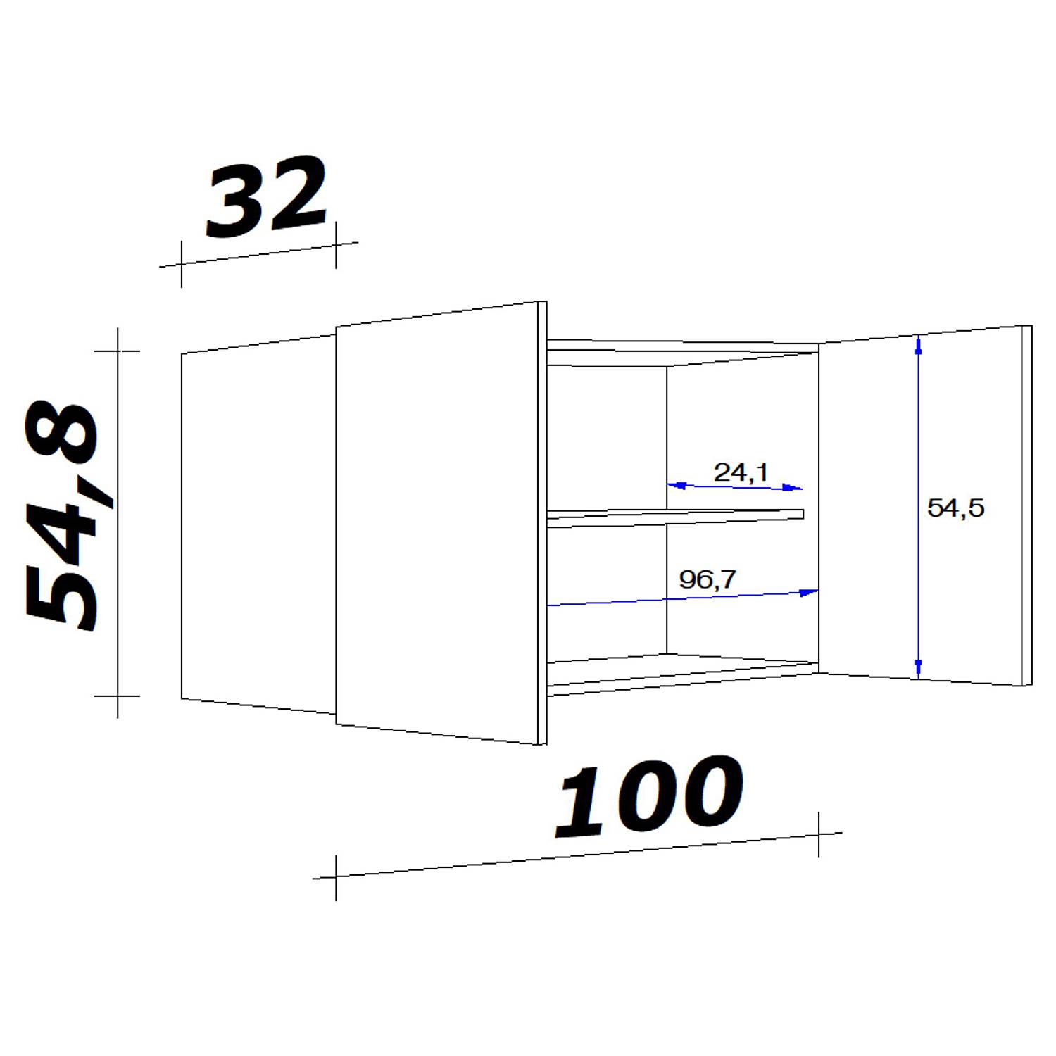home24 Hängeschrank Cresta mit Metallgriff 100 x 55 x 32cm Weiß/Hochglanz Weiß home24 Hängeschrank Cresta mit Metallgriff 100 x 55 x 32cm Weiß/Hochglanz Weiß von home24