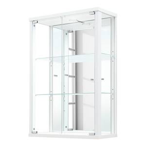 home24 Hängevitrine II 56 x 82 x 25cm Weiß/Weiß von home24