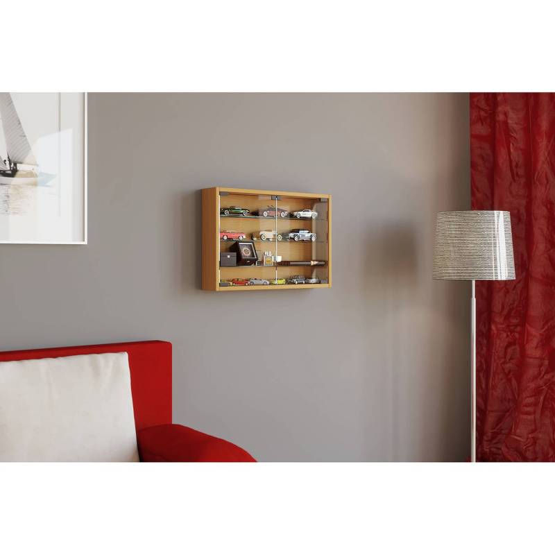 home24 Hängevitrine Mandosa I 60 x 40 x 10cm Braun/Buche Dekor home24 Hängevitrine Mandosa I 60 x 40 x 10cm Braun/Buche Dekor von home24