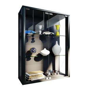 home24 Hängevitrine Udina 60 x 80 x 25cm ohne Beleuchtung Schwarz/Schwarz von home24