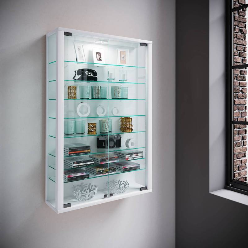 home24 Hängevitrine Vitrosa II 59 x 90 x 18cm Weiß/Weiß home24 Hängevitrine Vitrosa II 59 x 90 x 18cm Weiß/Weiß von home24