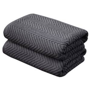 home24 Handtuch Ocean 2er-Set 50 x 0 x 100cm Grau/Graphit von home24
