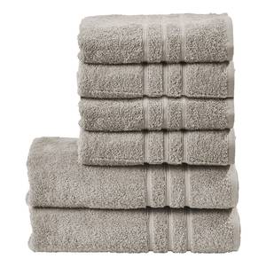 home24 Handtuchset Daily Uni 6-teilig Braun/Taupe von home24