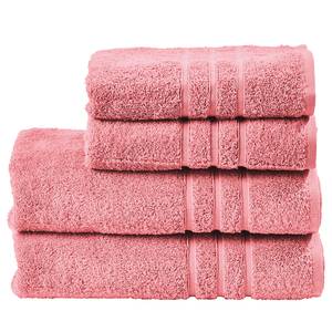 home24 Handtuchset Daily Uni II 4-teilig Pink/Rosa von home24