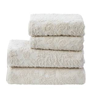home24 Handtuchset Prov Ornament II 4-teilig 100 x 50cm Beige/Kaschmir von home24