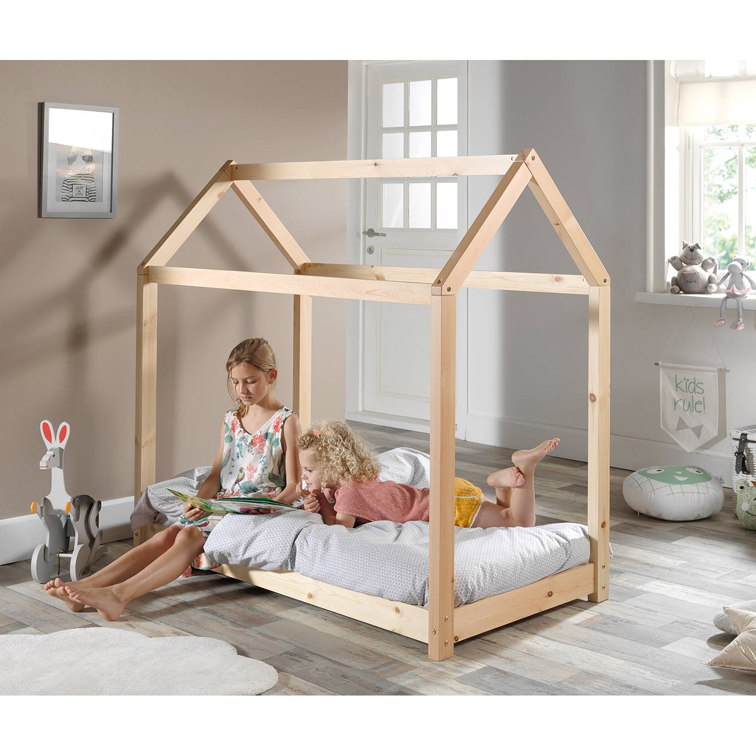 home24 Hausbett 70 x 140cm Beige/Kiefer home24 Hausbett 70 x 140cm Beige/Kiefer von home24