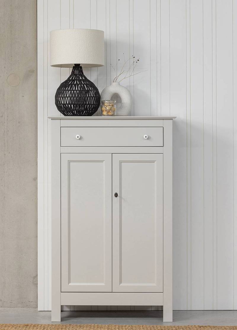 home24 Highboard Brecon 93 x 150 x 40cm Grau von home24