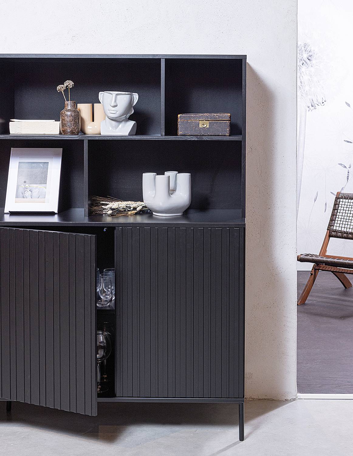 home24 Highboard Lancaster 200 x 150 x 44cm Schwarz/Rostbraun home24 Highboard Lancaster 200 x 150 x 44cm Schwarz/Rostbraun von home24
