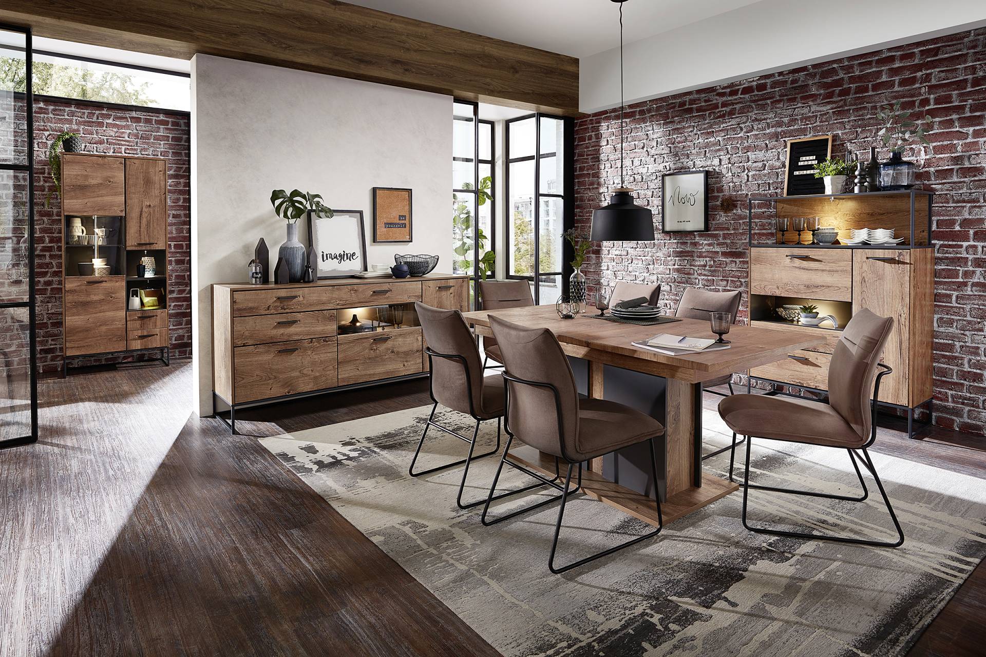 home24 Highboard mit offenem Fach 99 x 151 x 38cm Braun home24 Highboard mit offenem Fach 99 x 151 x 38cm Braun von home24