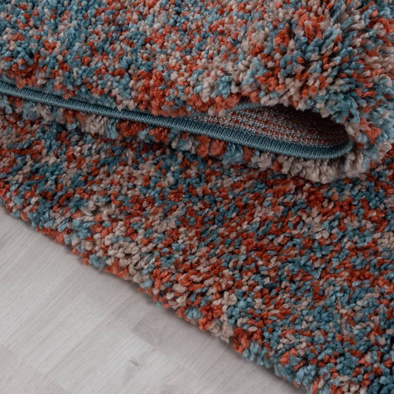 home24 Hochflorteppich Enjoy 60 x 110cm Orange/Terracotta von home24