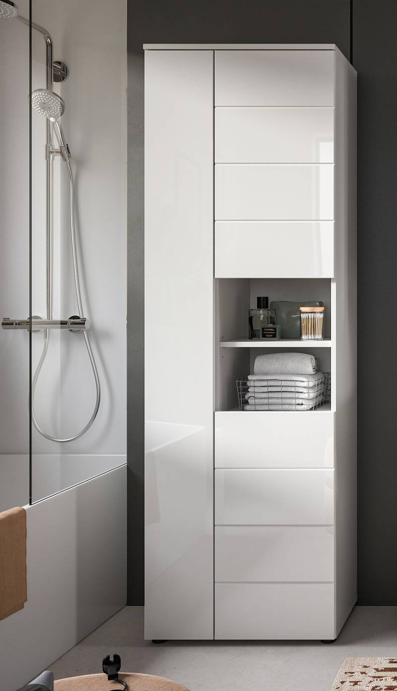 home24 Hochschrank 60cm Weiß von home24