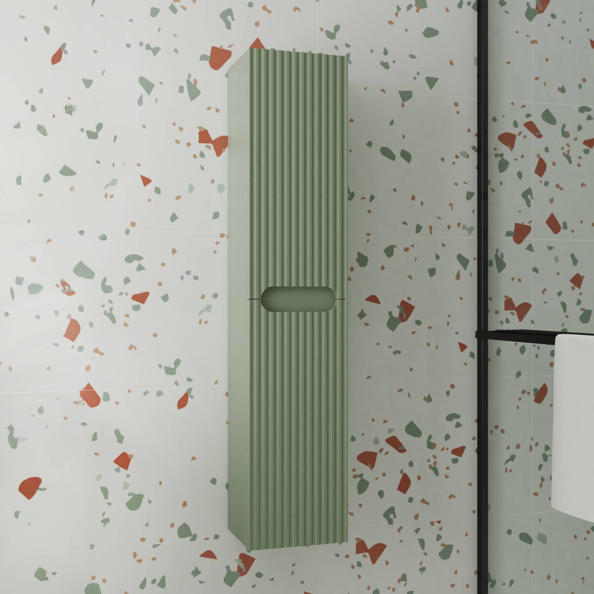 home24 Hochschrank COLORIA 22 x 120 x 26cm Grün/Olivgrün home24 Hochschrank COLORIA 22 x 120 x 26cm Grün/Olivgrün von home24