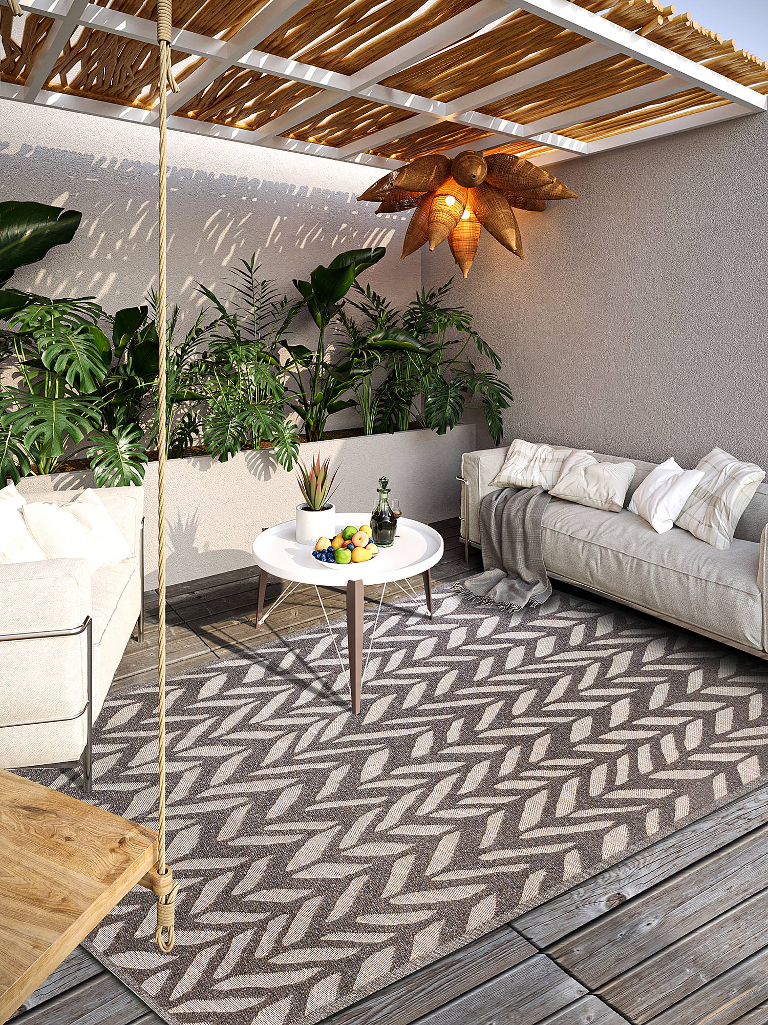 home24 In- & Outdoorteppich Georgette Beige/Braun Recyceltes Polyester 200 x 290cm home24 In- & Outdoorteppich Georgette Beige/Braun Recyceltes Polyester 200 x 290cm von home24