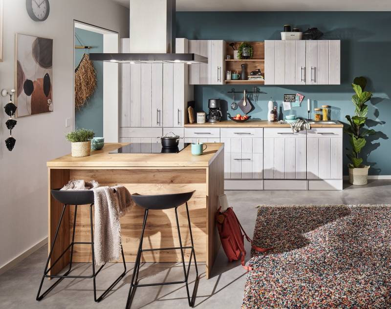 home24 Inselküche Anton Variante B 310cm Weiß home24 Inselküche Anton Variante B 310cm Weiß von home24