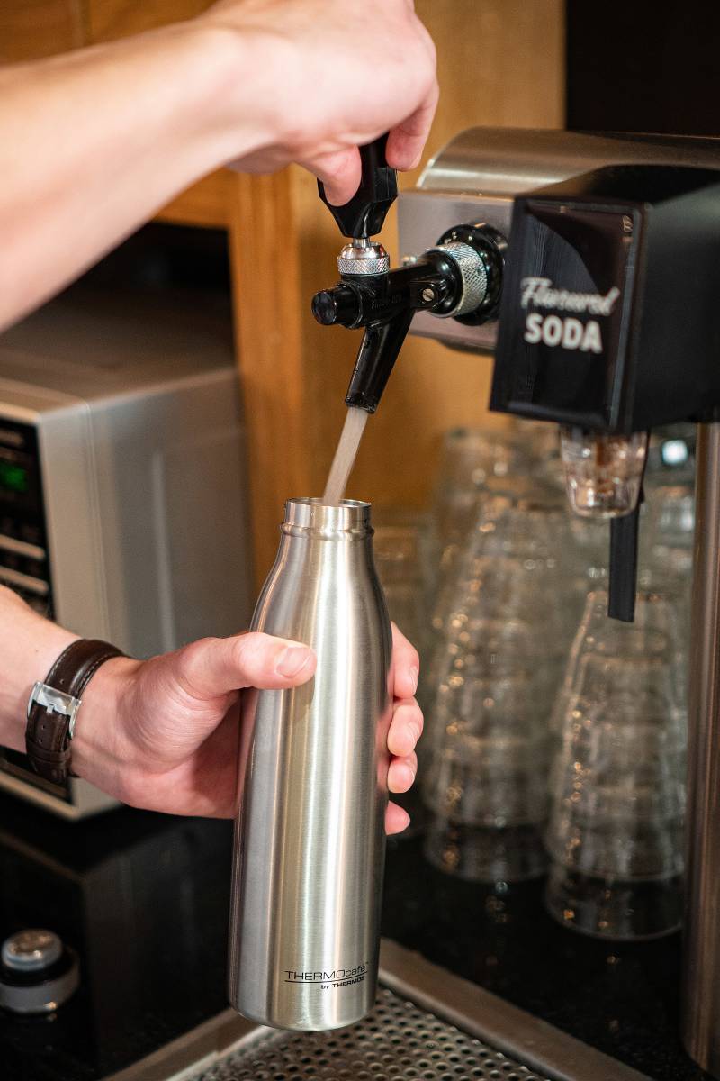 home24 Isolier-Trinkflasche Juido 8 x 25 x 8cm Silber/Silber von home24