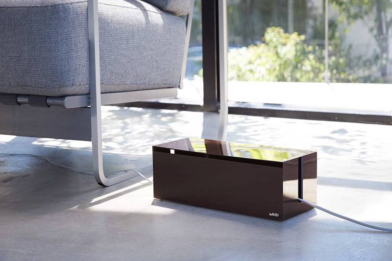 home24 Kabelbox Web 40 x 15 x 16cm Braun/Schwarz von home24
