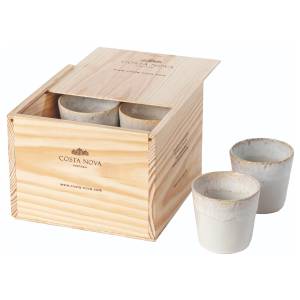 home24 Kaffeebecher Set mit Box 8 x 8 x 8cm Weiß/Weiß home24 Kaffeebecher Set mit Box 8 x 8 x 8cm Weiß/Weiß von home24