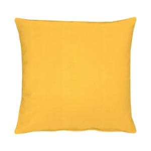home24 Kissen Torino Gelb/Safrangelb 48 x 48cm Webstoff von home24