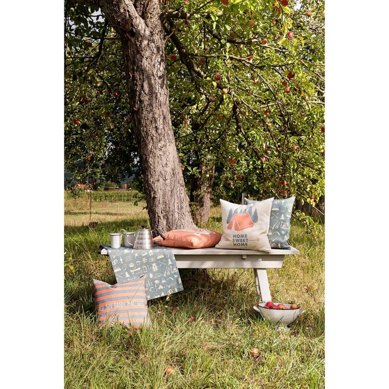 home24 Kissenhülle Bär Kupfer 40 x 40cm Outdoor 100% Polyacryl Dralon von home24