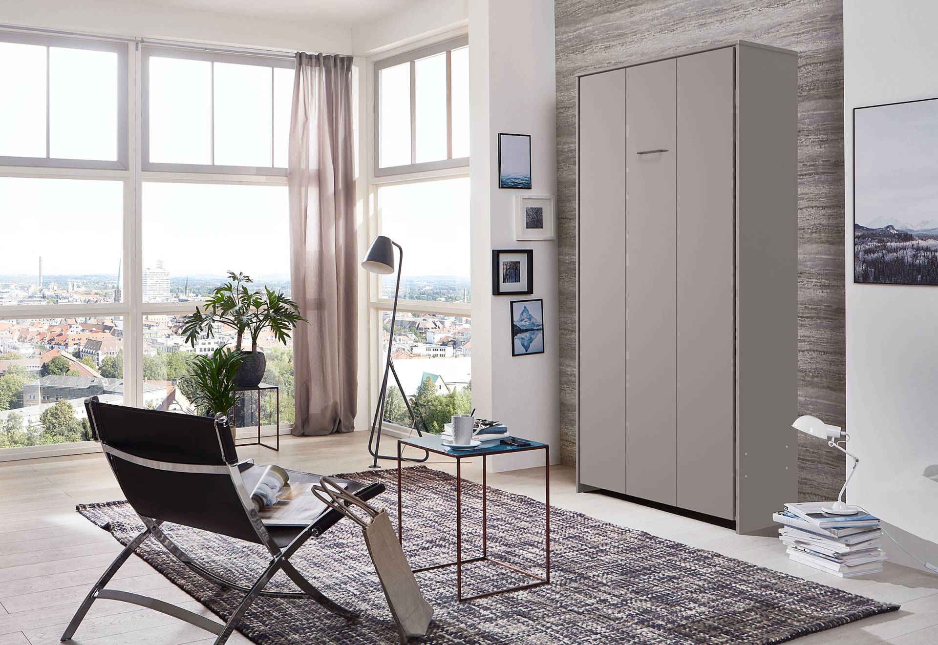 home24 Klappbett - vertikal 120 x 200cm Spanplatte, foliert Grau/Beige/Saharagrau home24 Klappbett - vertikal 120 x 200cm Spanplatte, foliert Grau/Beige/Saharagrau von home24