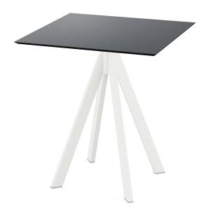 home24 Klapptisch Idomi rechteckig A Tischplatte: Holzverbundplatte, melaminbeschichtet Gestell: Edelstahl, pulverbeschichtet 70 x 70 x 73cm von home24