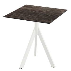 home24 Klapptisch Idomi rechteckig B Tischplatte: Holzverbundplatte, melaminbeschichtet Gestell: Edelstahl, pulverbeschichtet 70 x 70 x 73cm von home24
